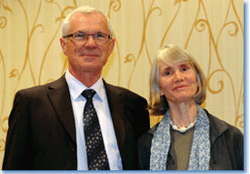 Jean-Michel Hebrard and Rebecca J. Scott, recipients of the 2012 James A. Rawley Prize in Atlantic History.