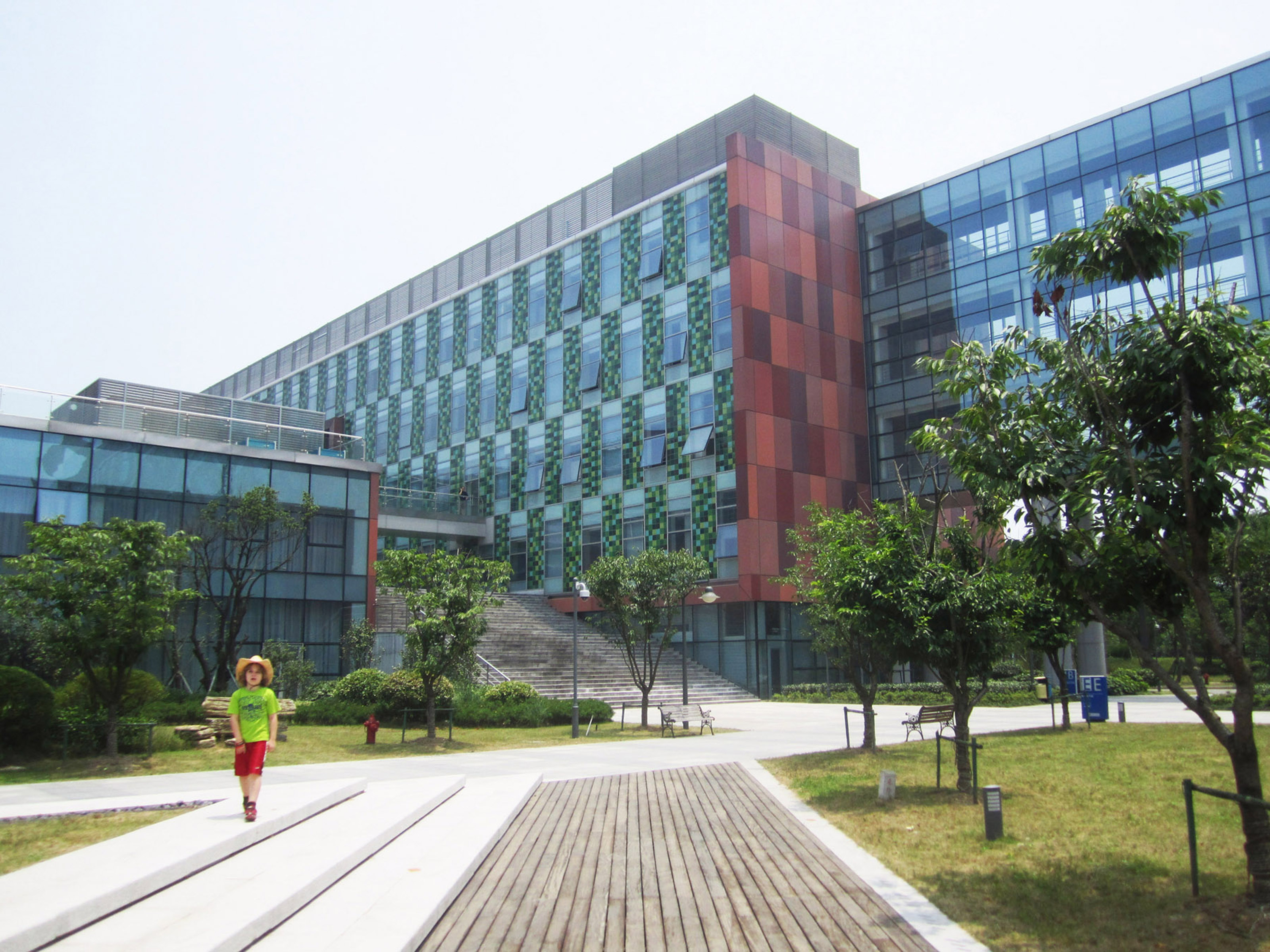 Photo by Bill Sewell. <p> The campus of XJTLU in Suzhou, including seven-year-old Ben.