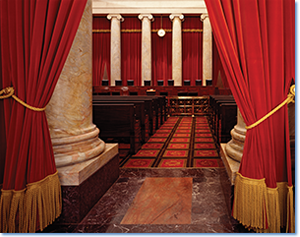 Photo credit: Interior of the U.S. Supreme Court, Photographs in the Carol M. Highsmith Archive, Library of Congress, Prints and Photographs Division.