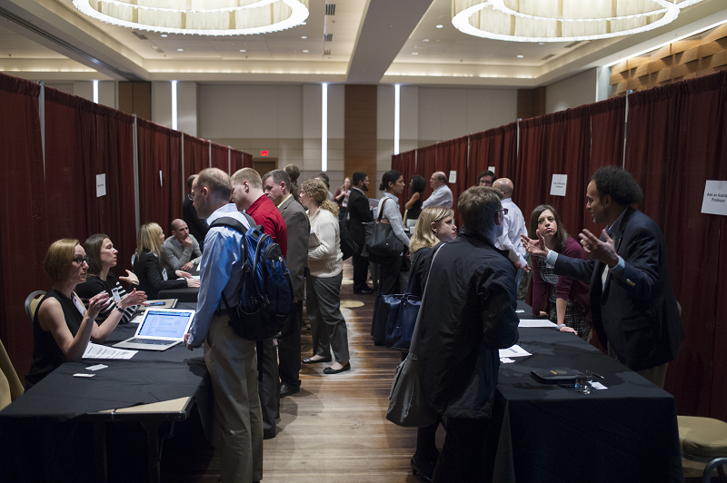 The Career Fair at the 2016 annual meeting created a space for job candidates and students to meet and seek advice from historians who enjoy careers beyond the professoriate. The AHA's Career Diversity for Historians initiative will sponsor another Career Fair in Denver. Marc Monaghan