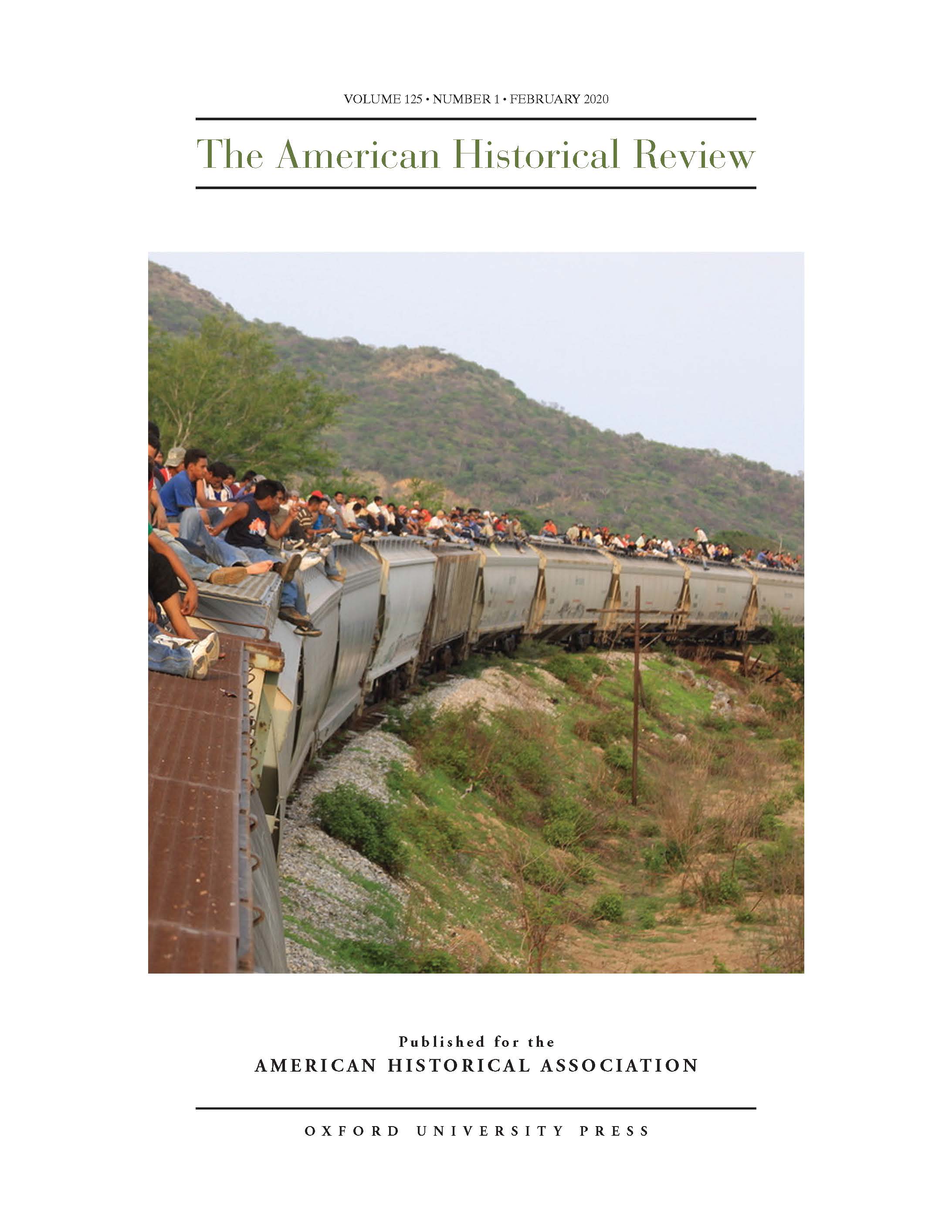 Cover of the February 2020 American Historical Review