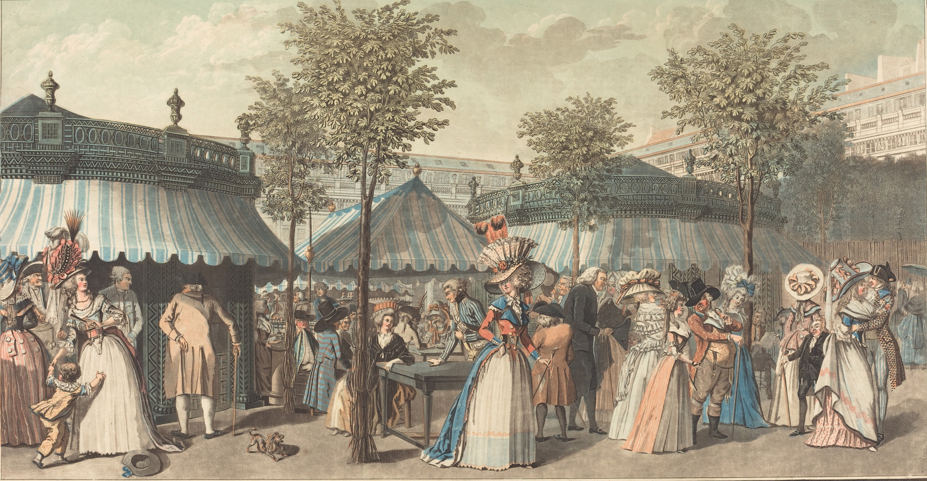 The gardens of the Palais-Royal were a great center of rumors and agitation in 18th-century Paris.