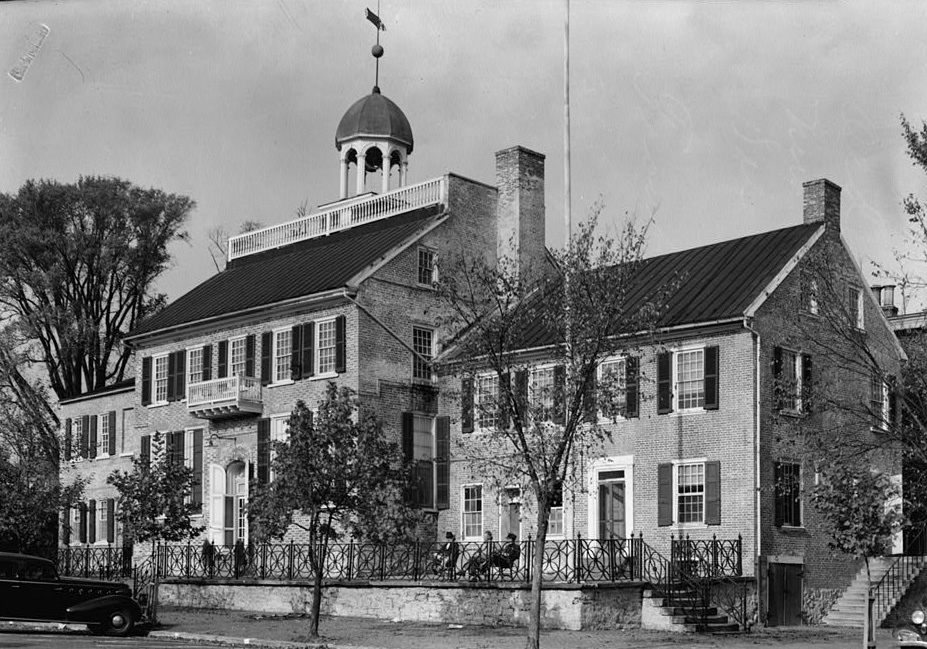 The Old New Castle County Courthouse, built in 1732 and pictured here in 1936, is just one historic place in Jackie Jones's home county in Delaware.