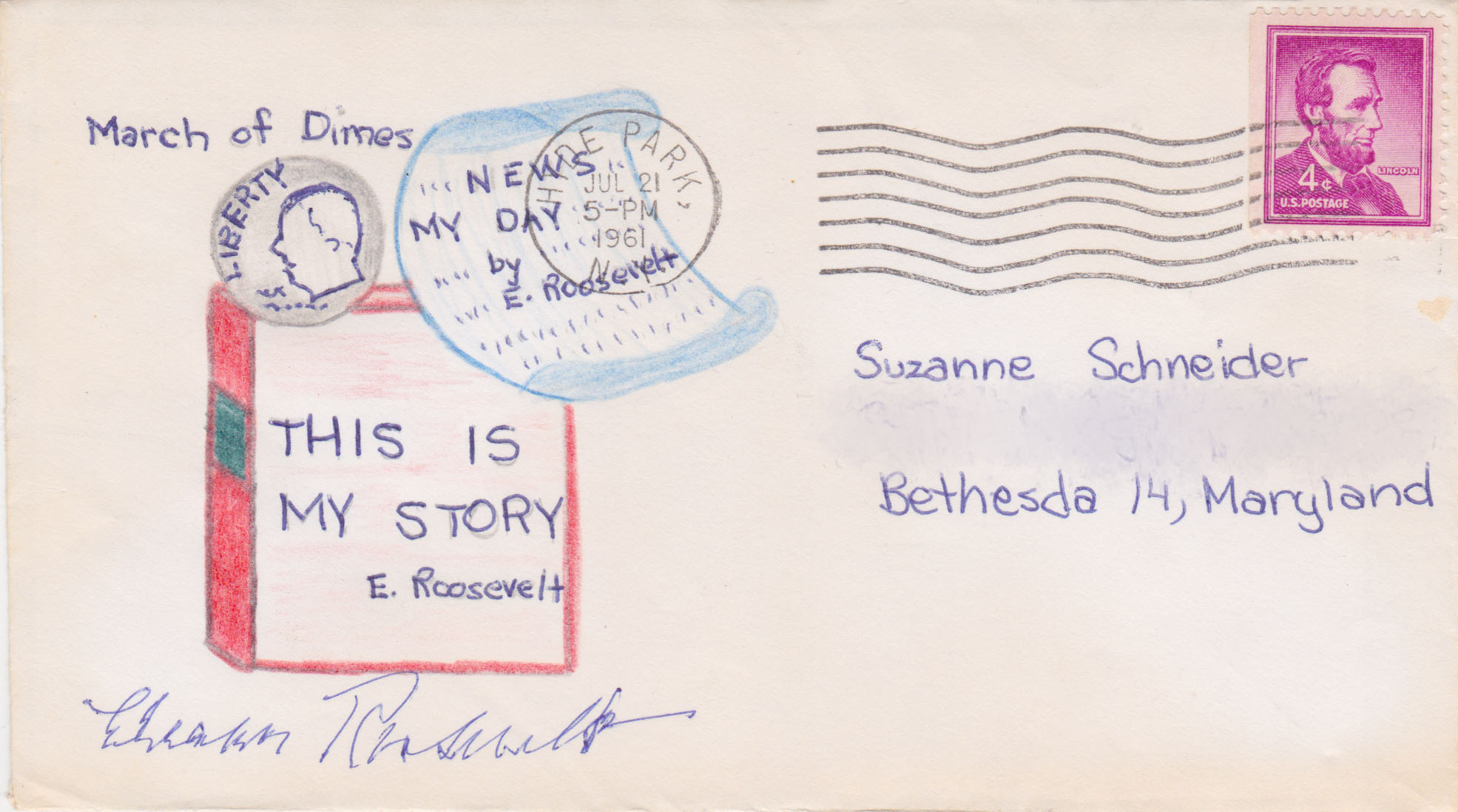 Eleanor Roosevelt Envelope