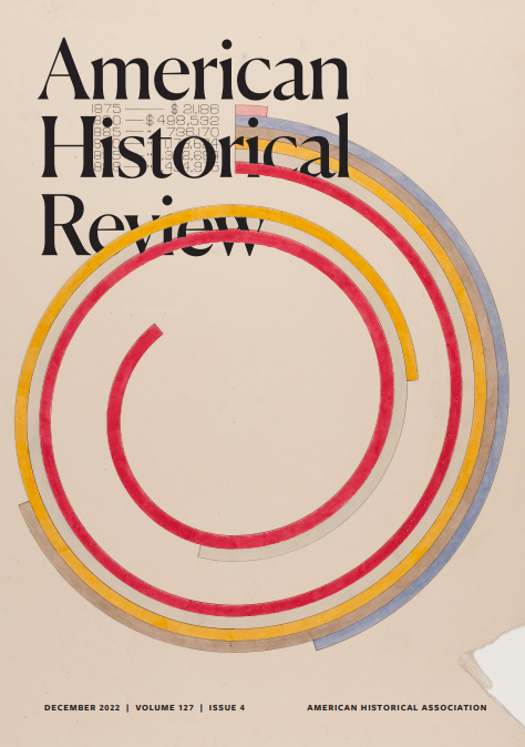 Cover of the December 2022 issue of the American Historical Review