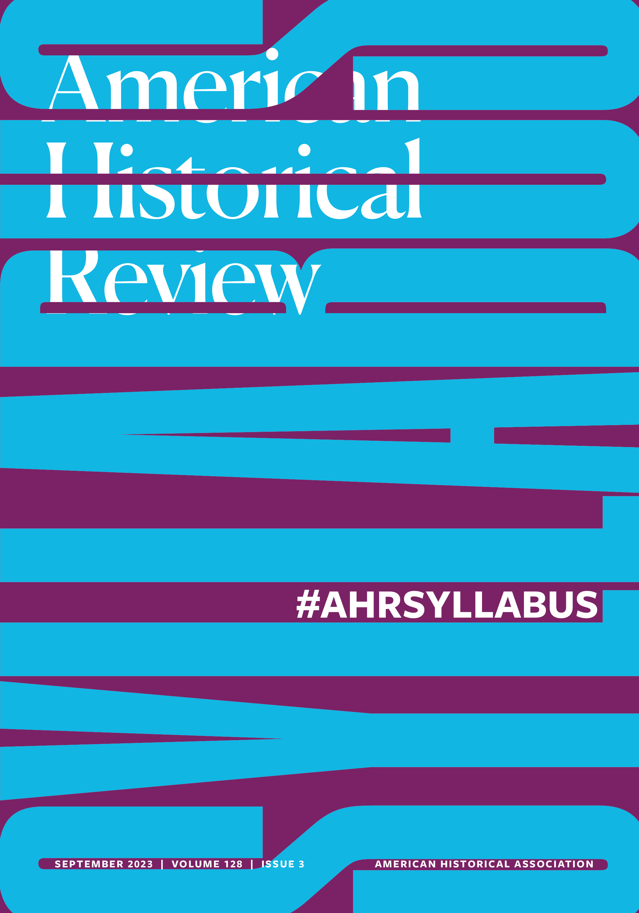 Cover of the June 2023 issue of the American Historical Review