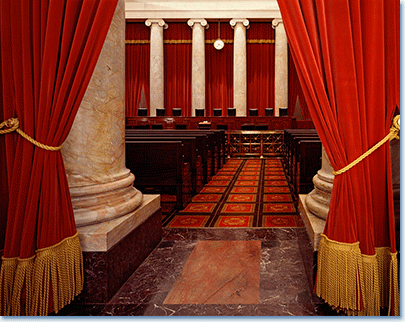 Interior of the U.S. Supreme Court, Photographs in the Carol M. Highsmith Archive, Library of Congress, Prints and Photographs Division.