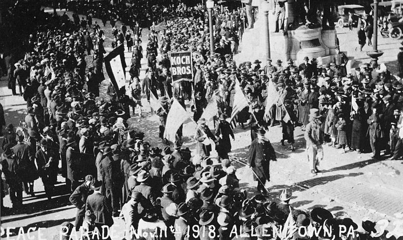 Allentown Armistice Day Parade. Mahlon H. Hellerich and Pennsylvania Lehigh Historical Society.