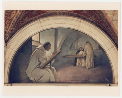 Mural from the Evolution of the Book series in the Thomas Jefferson Building at the Library of Congress. John W. Alexander, Library of Congress.
