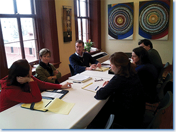 A small-group session at the recent Tuning meeting, held in Washington, DC. Photo by Vanessa Varin.