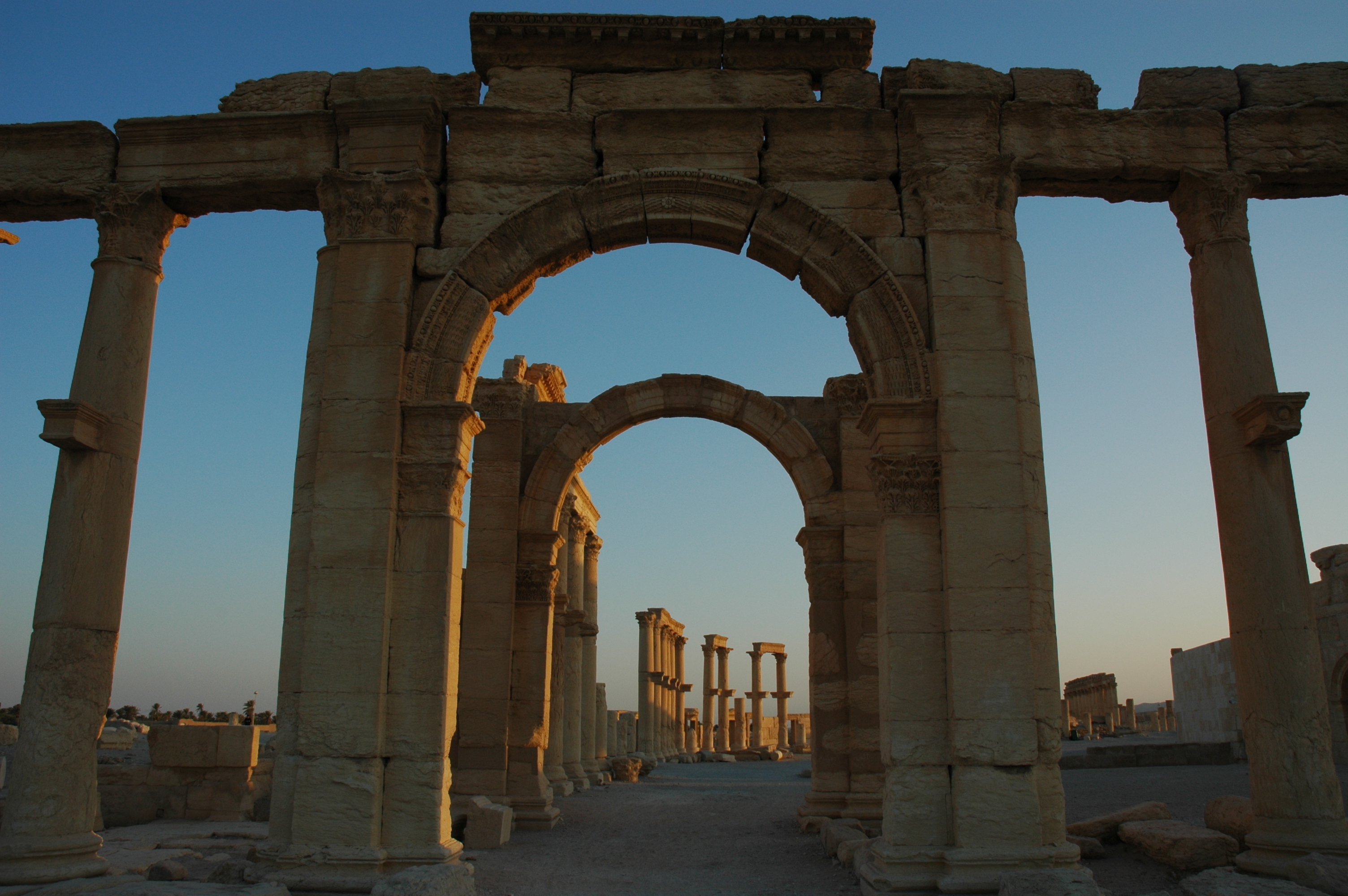 Illegal excavations and military use have recently endangered Palmyra, Syria, a UNESCO World Heritage Site. Photo: UNESCO/Ron von Oers 