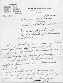 Lindbergh letter