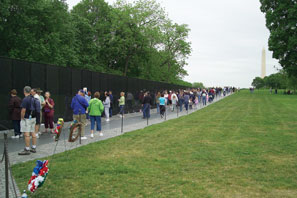 The Vietnam Veterans Memorial in Washington, D.C. Photo courtesy the National Park Service.