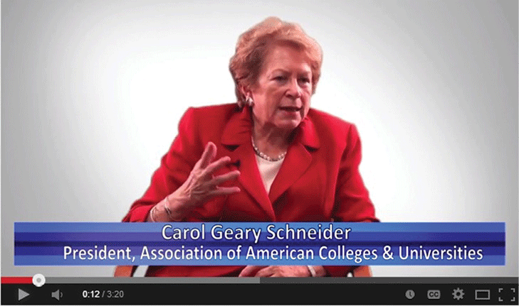 Carol Geary Schneider, president, Association of American Colleges & Universities