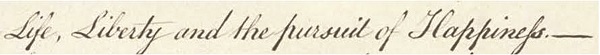 The 1823 William J. Stone engraving, in which the mark is a period. Eighteenth-century printed versions circulated the text in both forms, while Jefferson’s rough draft (held today in the Library of Congress) featured a semicolon.
