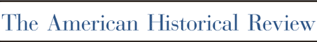 Logo for The American Historical Review
