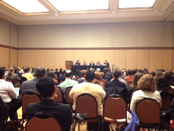 The “Turning Your Dissertation into a Book” session attracted a large turnout.