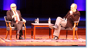 Martin Scorcese and Kent Jones speak at the Jefferson Lecture