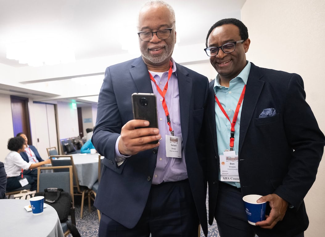 Men looking at phone