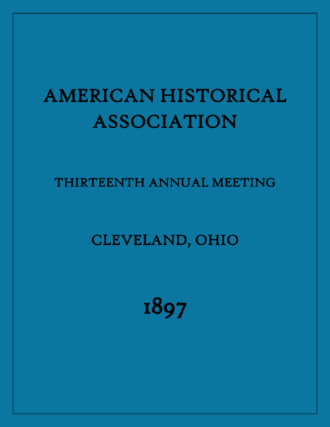 1897 Annual Meeting – AHA