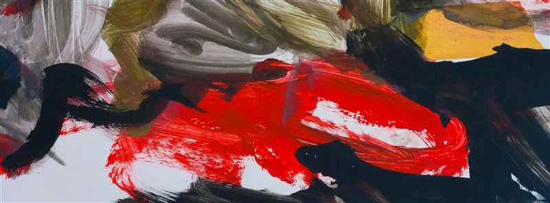 racist violence Vibrant colors painted with irregular brushstrokes on canvas.