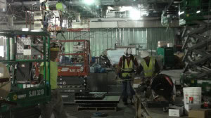 Nothing remains of the old exhibit space.