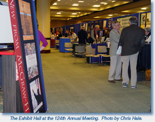 The Exhibit Hall at the 124th Annual Meeting. Photo by Chris Hale. 