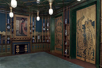 Photo courtesy the Freer Gallery of Art and Arthur M. Sackler Gallery. One of the most popular exhibits in the Freer Gallery of Art is the Peacock Room painted by James McNeill Whistler.