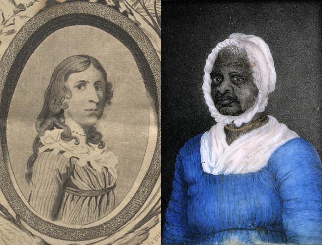 Deborah Sampson (left) and Elizabeth Freeman (Mumbet) (right)