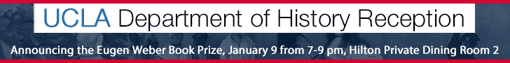 UCLA Department of History Reception AHA26 banner ad