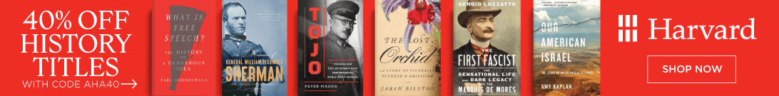 Harvard University Press AHA26 banner ad