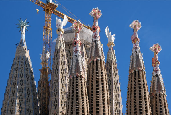 The construction of Sagrada Familia