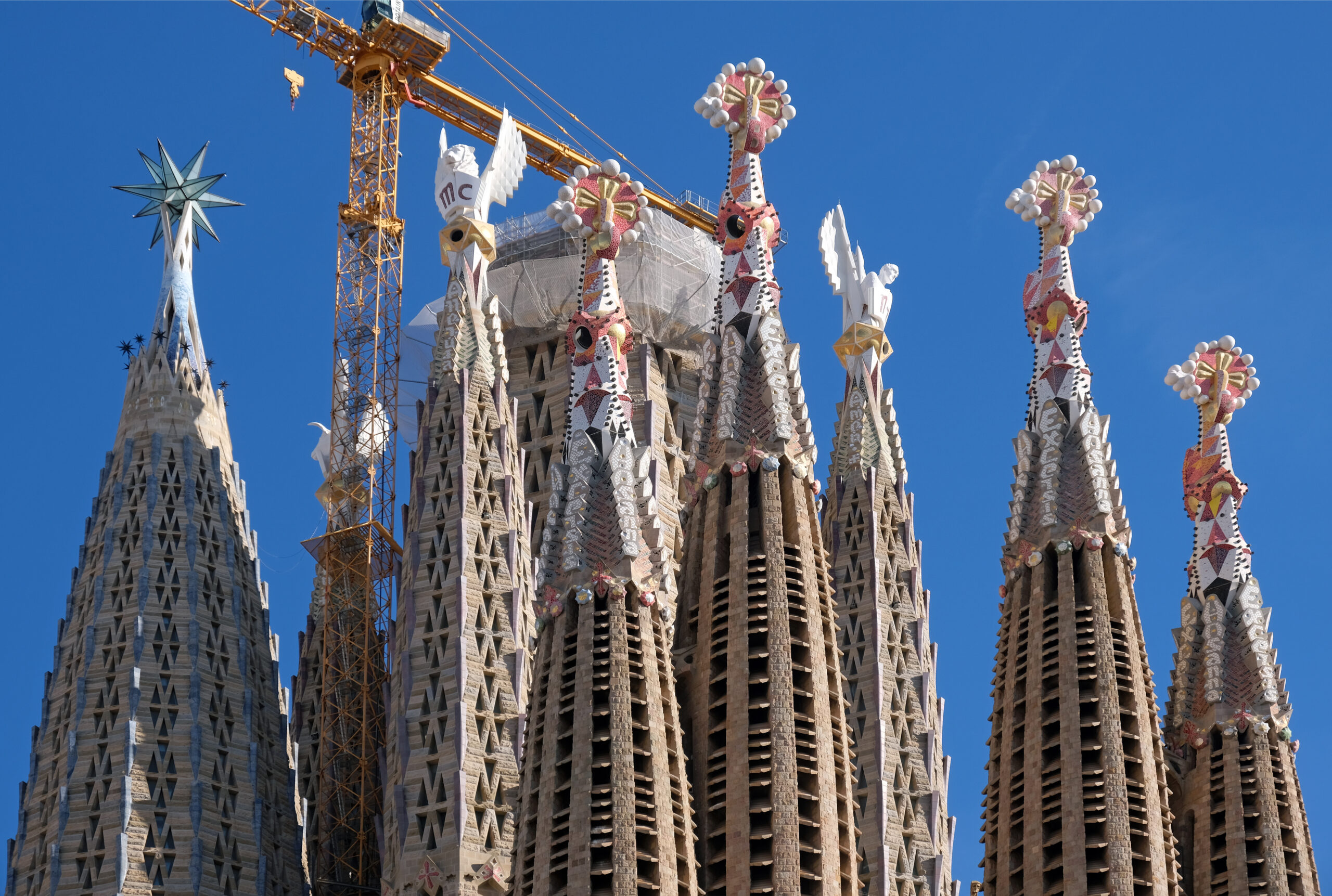 The construction of Sagrada Familia