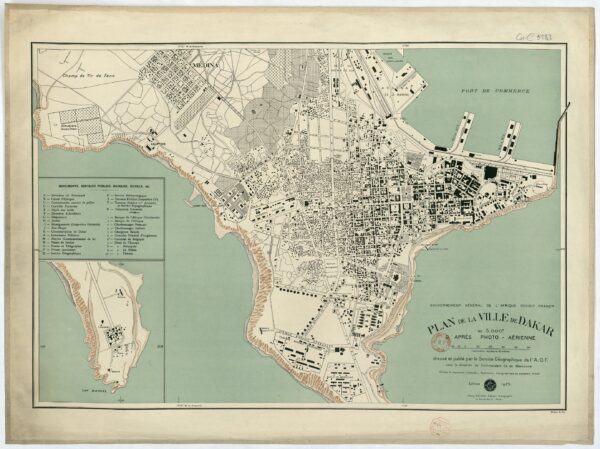 A map of Dakar