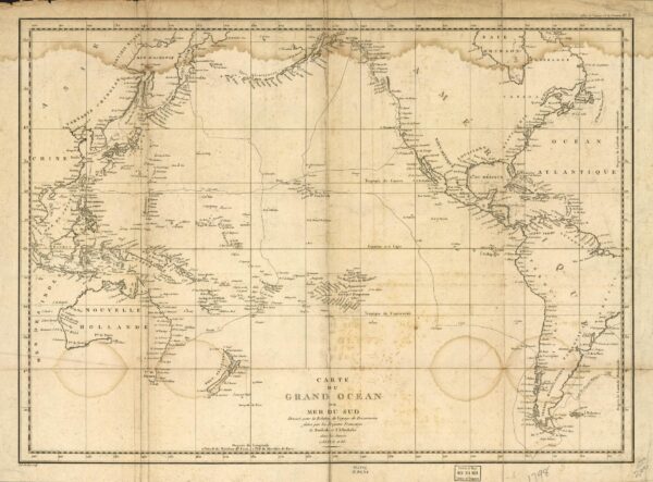Map of Pacific basin